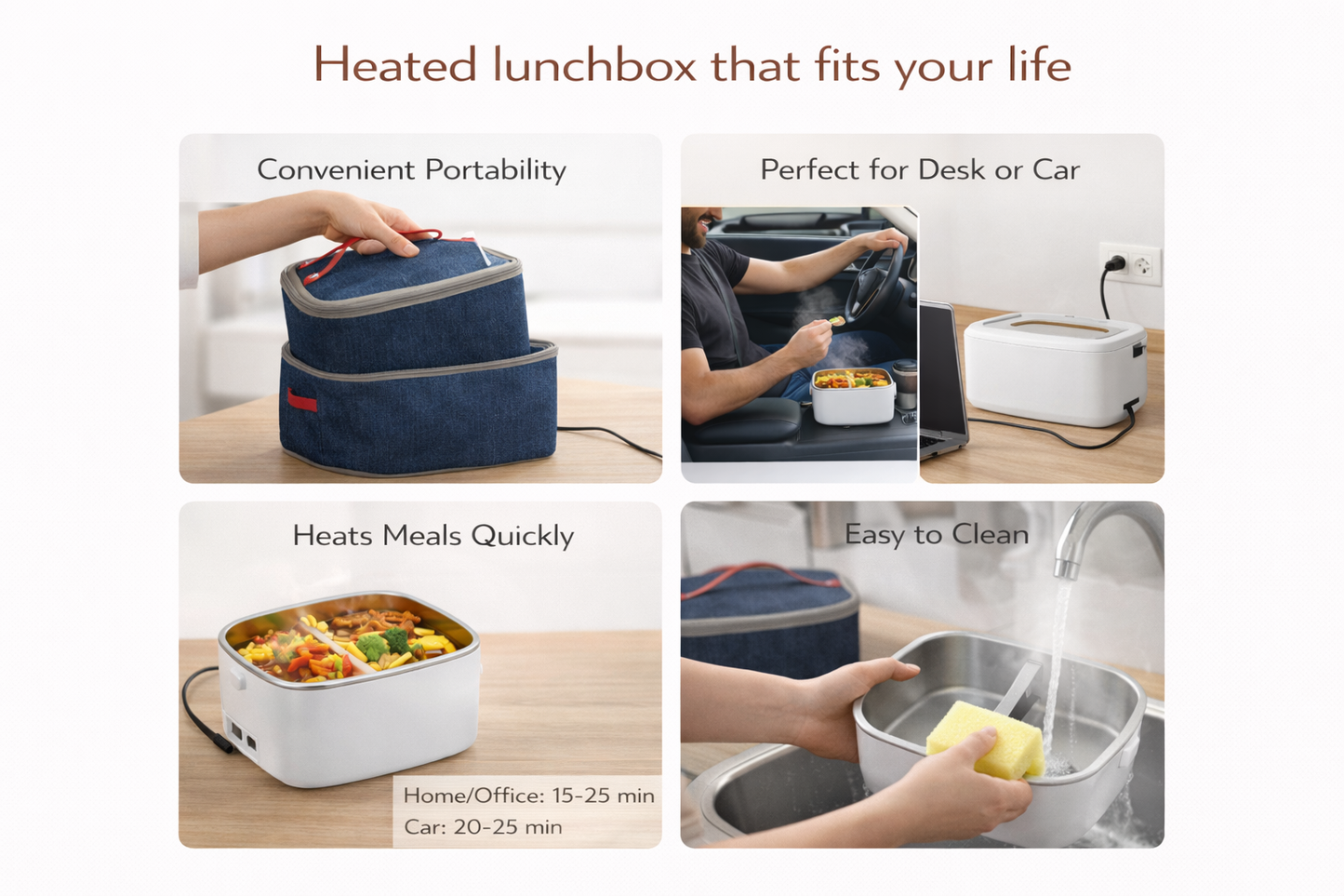 ThermaGo Portable Heated Lunch Box
